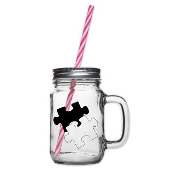 Puzzle - Henkelglas mit Schraubdeckel - Klar - Rechts