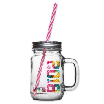 8TH BIRTHDAY LIMITED EDITION 2018 - Glass jar with handle and screw cap - clear - Right