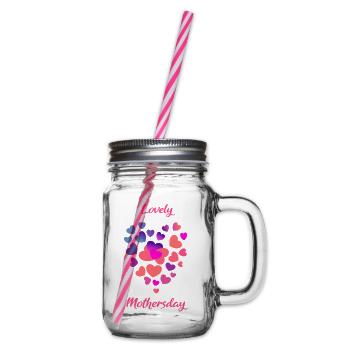 Muttertag - Henkelglas mit Schraubdeckel - Klar - Rechts