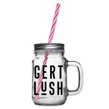 Bristol Dialect Gert Lush - Glass jar with handle and screw cap - clear - Right