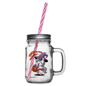 Trick Or Treat Yourself - Glass jar with handle and screw cap - clear - Right