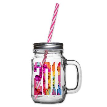 BUNT 15TH BIRTHDAY 2011 - Glass jar with handle and screw cap - clear - Right