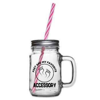 Füße sind mein liebstes Accessoire - Henkelglas mit Schraubdeckel - Klar - Rechts