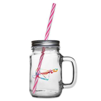Wuchtige Armbrust Mittelaltermarkt - Henkelglas mit Schraubdeckel - Klar - Rechts