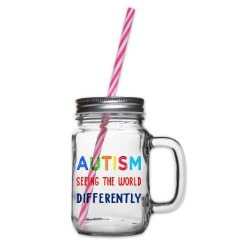 Autisme voir différemment - Bocal à boisson - transparent - Droite