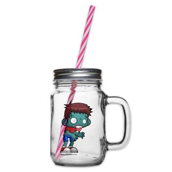 Zombie - Henkelglas mit Schraubdeckel - Klar - Rechts