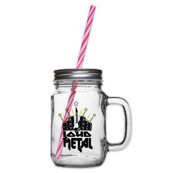 Metal - Henkelglas mit Schraubdeckel - Klar - Rechts