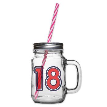 18. 18 YEARS OLD - Glass jar with handle and screw cap - clear - Right