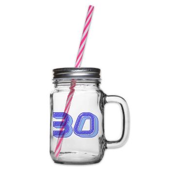 30. 30 YEARS. 30th ANNIVERSARY. 30 YEARS ANNIVERSARY. - Glass jar with handle and screw cap - clear - Right