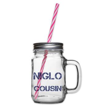Je mange du Niglo - Bocal à boisson - transparent - Droite