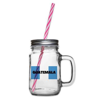 Guatemala dans Les couleurs du drapeau guatémaltèque - Bocal à boisson - transparent - Droite