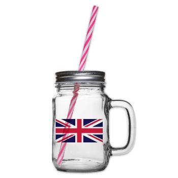 UNION JACK - Henkelglas mit Schraubdeckel - Klar - Rechts