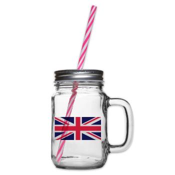 UNION JACK 2 - Henkelglas mit Schraubdeckel - Klar - Rechts