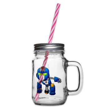 Robot - Henkelglas mit Schraubdeckel - Klar - Rechts