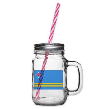 Aruba - Henkelglas mit Schraubdeckel - Klar - Rechts