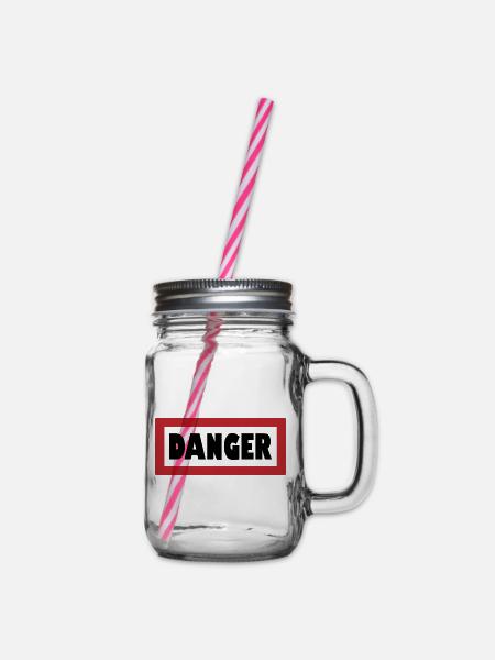 Avertissement : Élégamment dangereux - Bocal à boisson - transparent