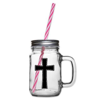 Religionsübergreifende Christen - Henkelglas mit Schraubdeckel - Klar - Rechts