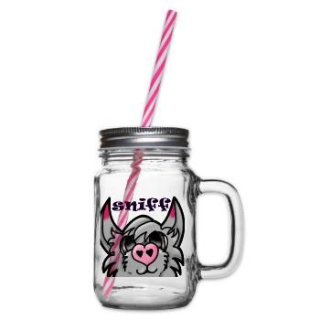 Pelziger Schnüffeln - Henkelglas mit Schraubdeckel - Klar - Rechts