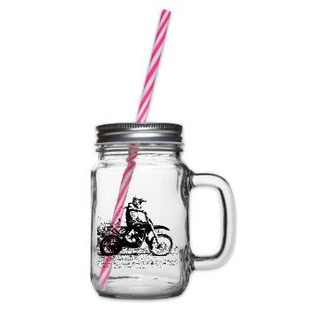 enduro - Henkelglas mit Schraubdeckel - Klar - Rechts