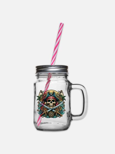 Pirate Logo - Bocal à boisson - transparent