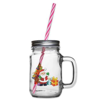 Weihnachtsmann - Henkelglas mit Schraubdeckel - Klar - Rechts
