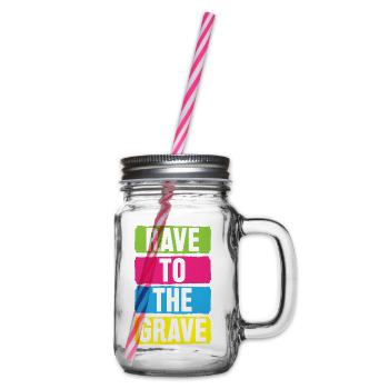 Rave To The Grave - Henkelglas mit Schraubdeckel - Klar - Rechts