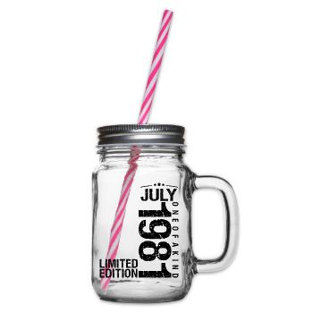 Geburtstag 1981 Juli 1981 Juli 1981 - Henkelglas mit Schraubdeckel - Klar - Rechts