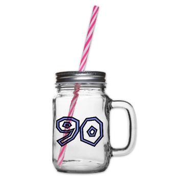 90 - Henkelglas mit Schraubdeckel - Klar - Rechts