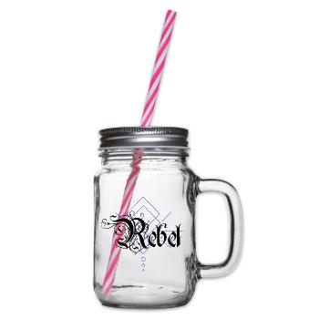 Rebel - Henkelglas mit Schraubdeckel - Klar - Rechts