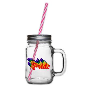 Stolz LGBT Retro - Henkelglas mit Schraubdeckel - Klar - Rechts