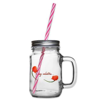 my valentine Valentin - Henkelglas mit Schraubdeckel - Klar - Rechts