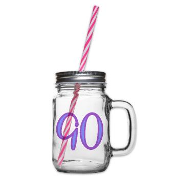 90 - Henkelglas mit Schraubdeckel - Klar - Rechts