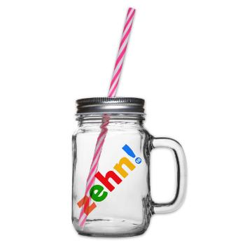 ZEHN 10 JAHRE 10. GEBURTSTAG - Henkelglas mit Schraubdeckel - Klar - Rechts