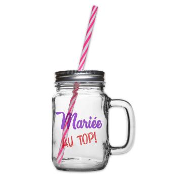 HOCHZEIT - Henkelglas mit Schraubdeckel - Klar - Rechts