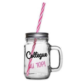 COLLEGUE. HUMOUR. RETRAITE. RETRAITE. RETRAITEE - Bocal à boisson - transparent - Droite