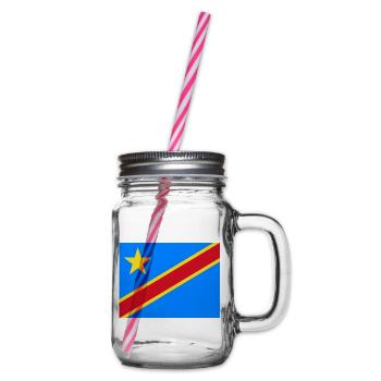 Kongo - Henkelglas mit Schraubdeckel - Klar - Rechts