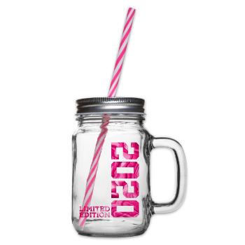 6TH BIRTHDAY LIMITED EDITION 2020 - Glass jar with handle and screw cap - clear - Right