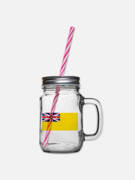 Niue - Henkelglas mit Schraubdeckel - Klar