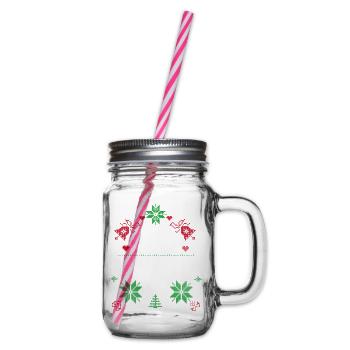 Noël à la maison, c’est là où se trouvent mes proches - Bocal à boisson - transparent - Droite