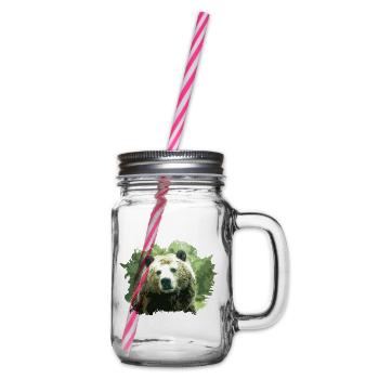 Bär - Henkelglas mit Schraubdeckel - Klar - Rechts