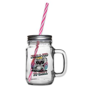 Koala-fied To Chill - Glass jar with handle and screw cap - clear - Right