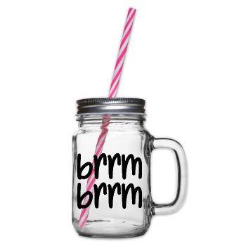 brrm brrm - Glass jar with handle and screw cap - clear - Right