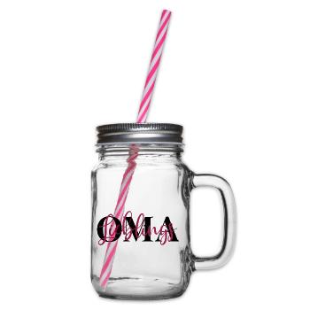 Lieblingsoma Oma - Henkelglas mit Schraubdeckel - Klar - Rechts