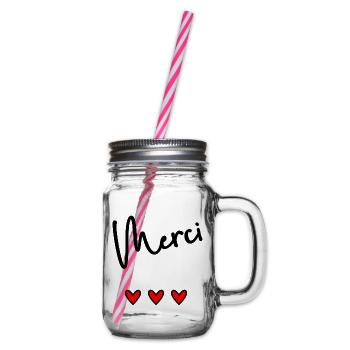 THANK YOU. MISTRESS. MASTER. THANK YOU MISTRESS - Glass jar with handle and screw cap - clear - Right