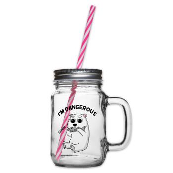 Cadeau de bébé ours polaire ours polaire - Bocal à boisson - transparent - Droite