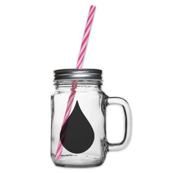Symbole de logo drop shape - Bocal à boisson - transparent - Droite