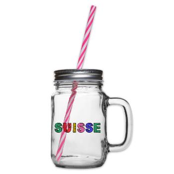 SUISSE. PAYS. GENEVE. HUMOUR. DRAPEAU. GENEVE - Bocal à boisson - transparent - Droite