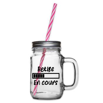 Bêtise en cours - Bocal à boisson - transparent - Droite