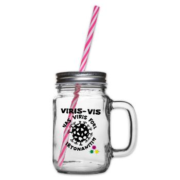 Virus Invasion - Henkelglas mit Schraubdeckel - Klar - Rechts