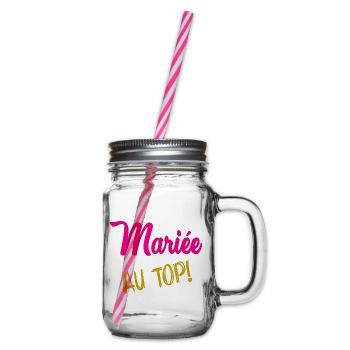 I CAN'T I'M MARRIED - Glass jar with handle and screw cap - clear - Right